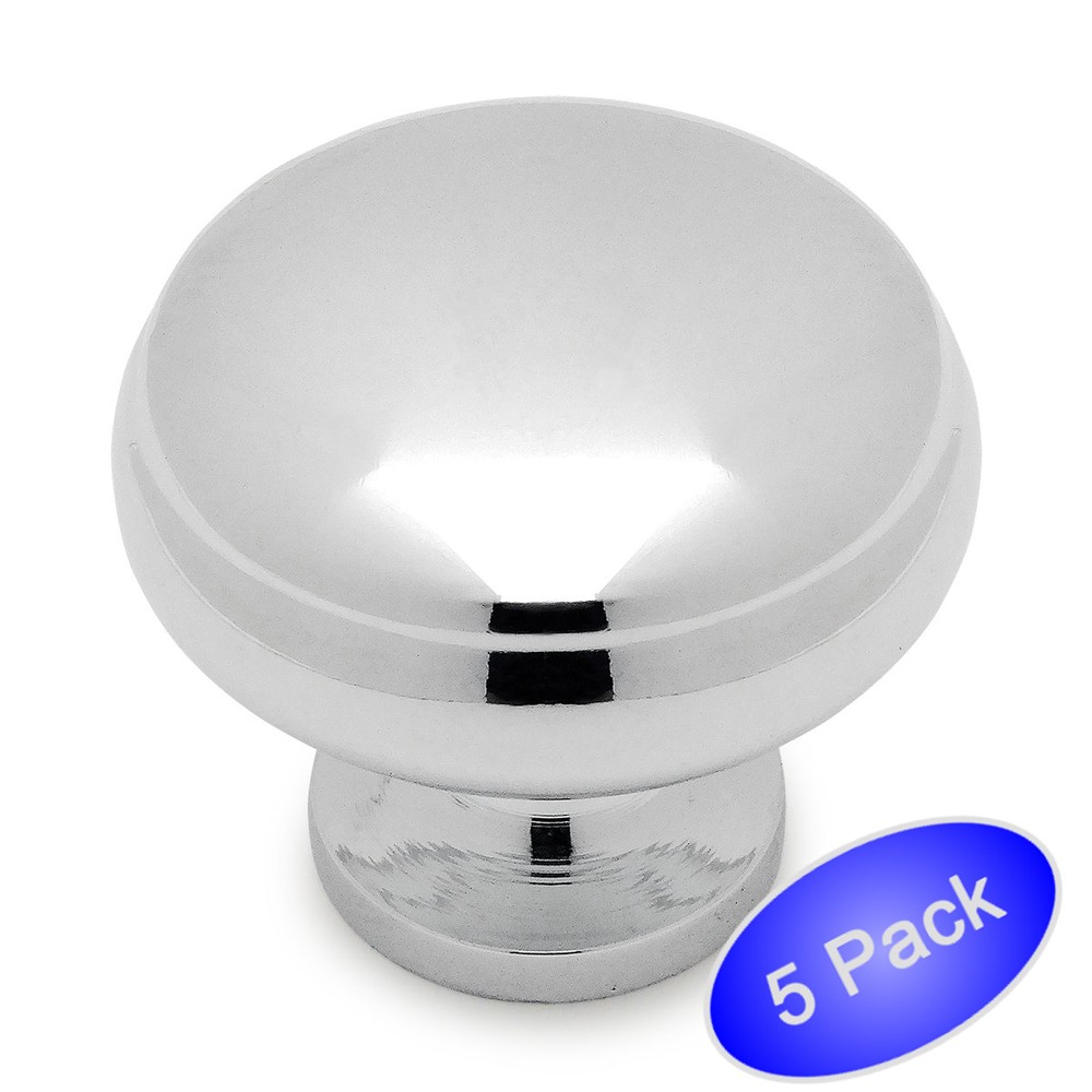 *5 Pack* Cosmas Cabinet Hardware Polished Chrome Knobs - #1438CH