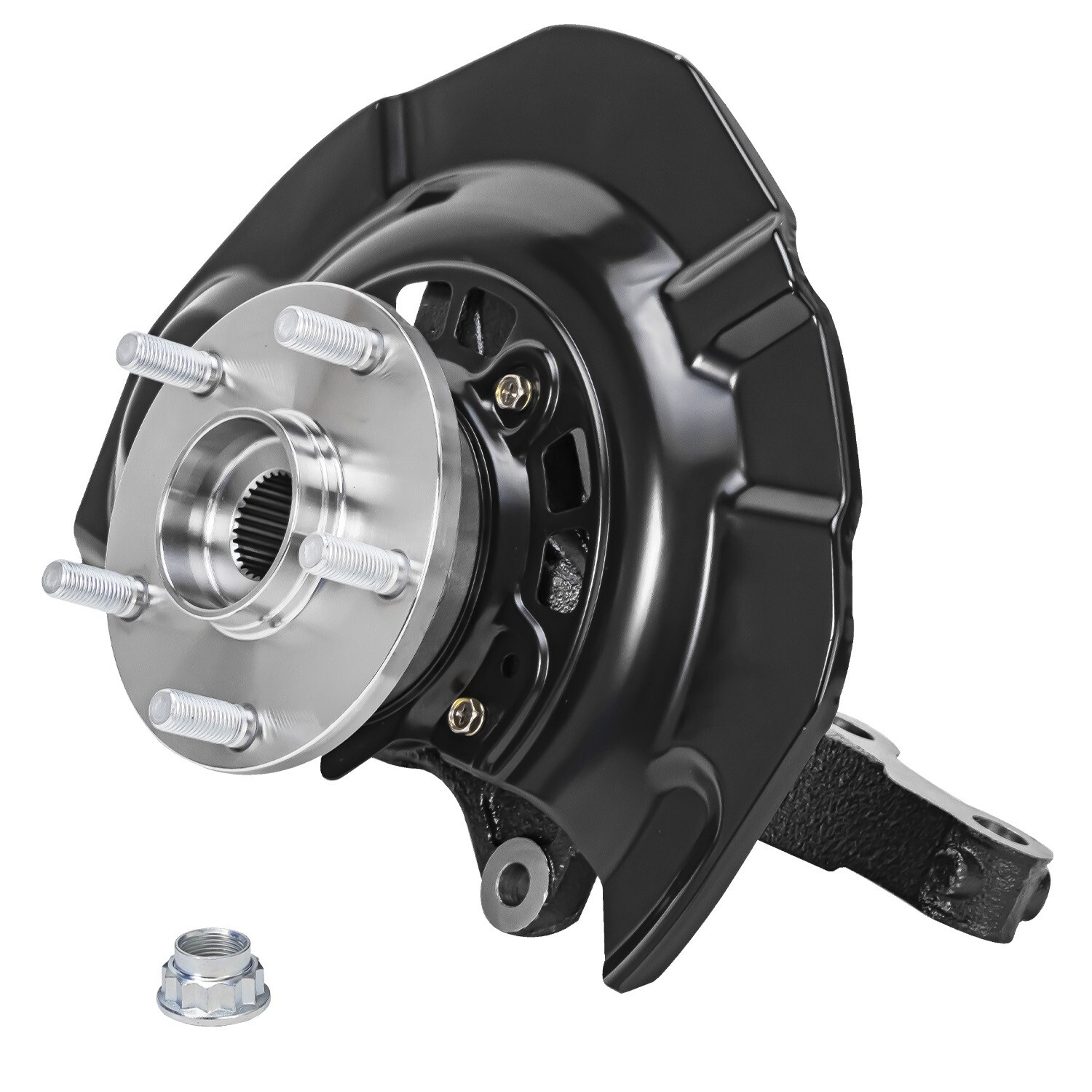 Front Steering Knuckles and Wheel Hub Bearings Set for Toyota Camry Lexus ES350