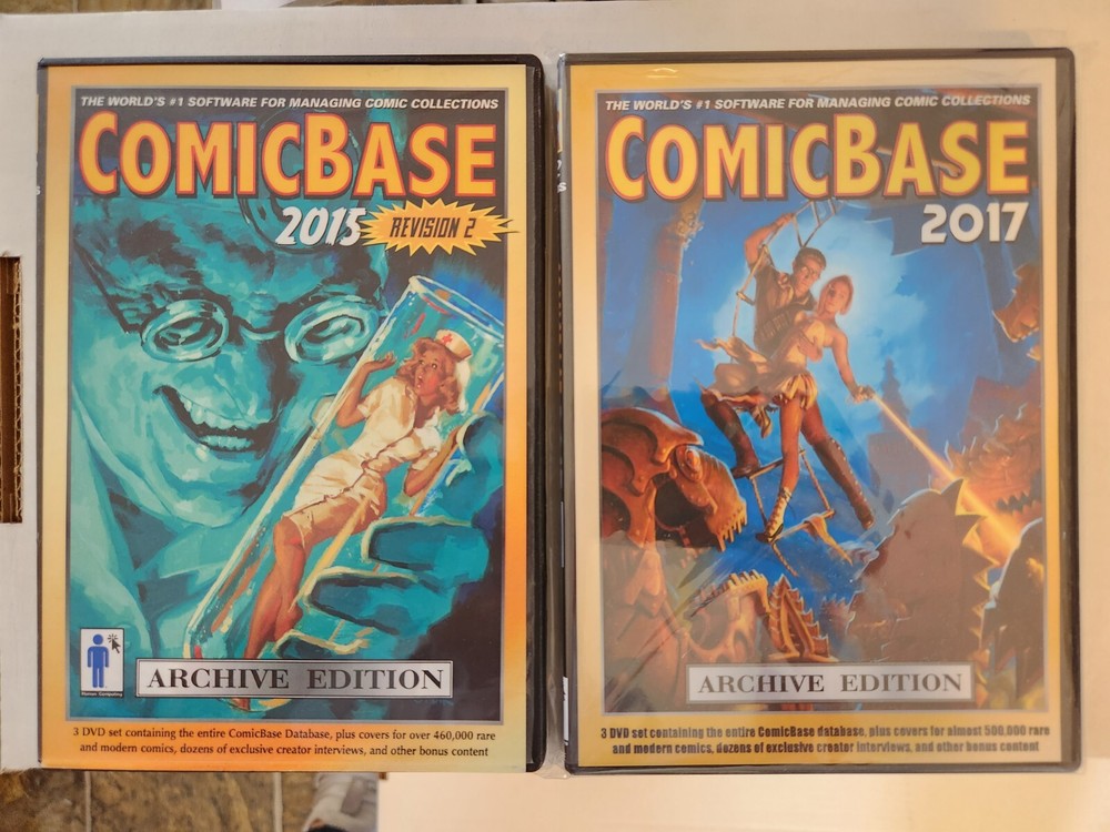 ComicBase 2017 & ComicBase 2015 6-DVD Set (Archive Edition) & (Revision 2)