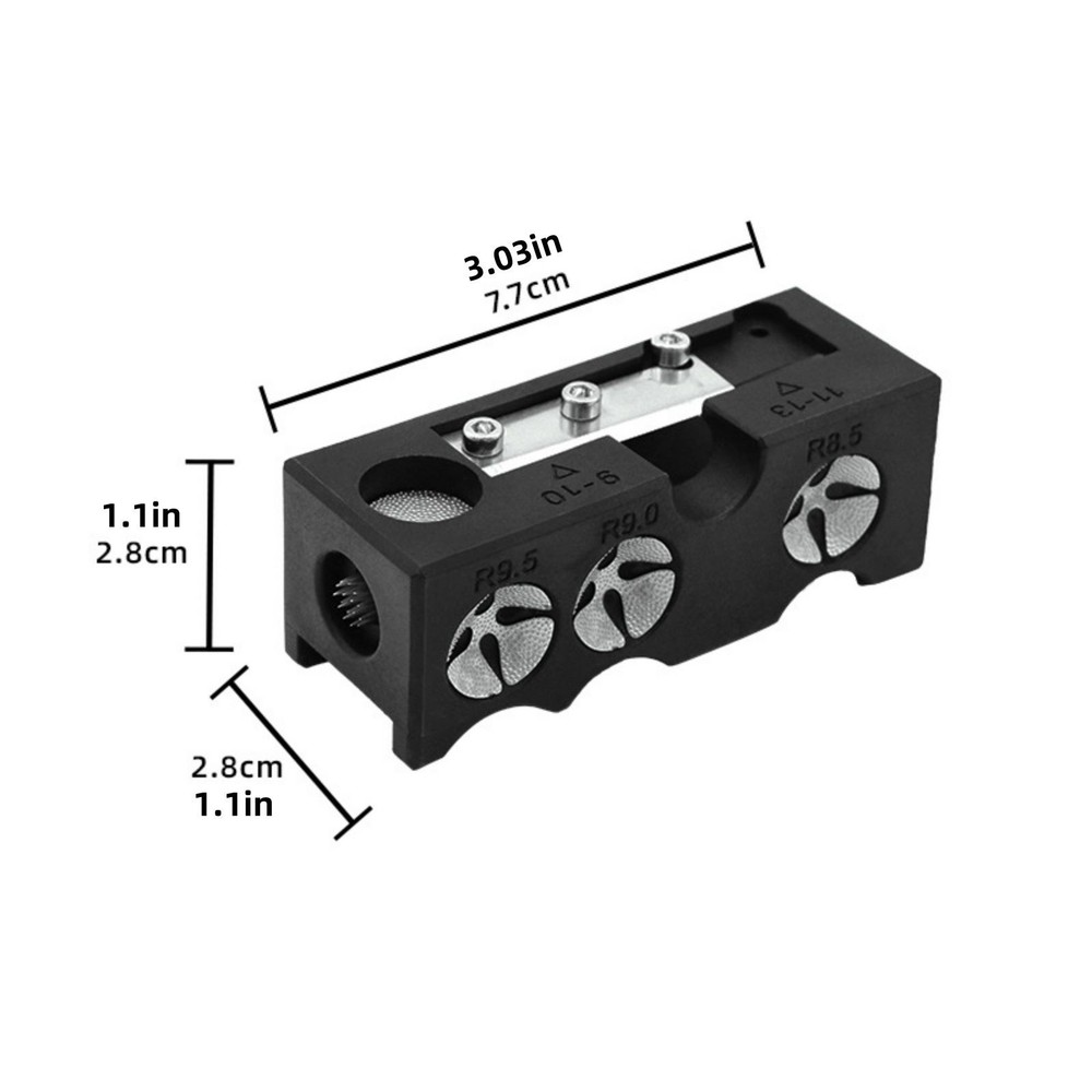 Plastic Cue Tip Shaper Accessories Replacement Grinder Shaper Trimmer 11-in-1