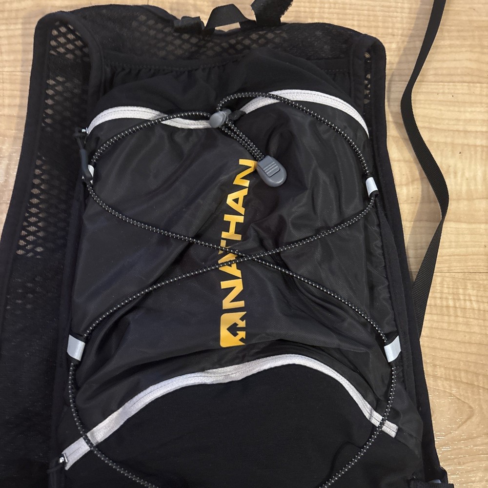 Nathan 1.5 Liter Hydration Pack w/Bladder Black/Marigold OSFA
