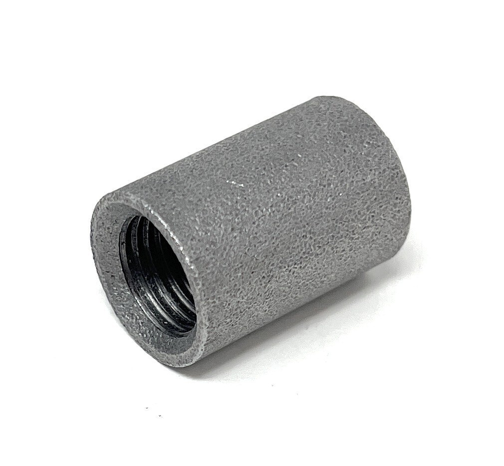 Steel Pipe Fitting, Coupling, 1/4" NPT Female, Black Finish