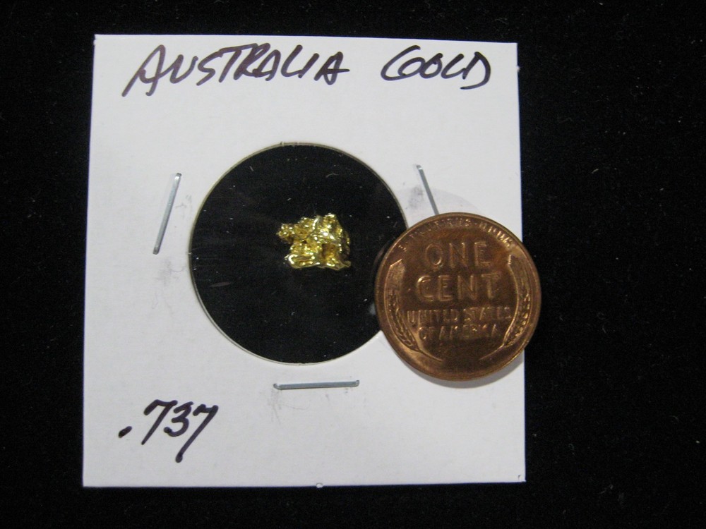 AUSTRALIA GOLD NUGGET  .737 GRAM