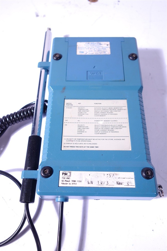 TSI VelociCheck Model 8352 Air Velocity Meter Tested