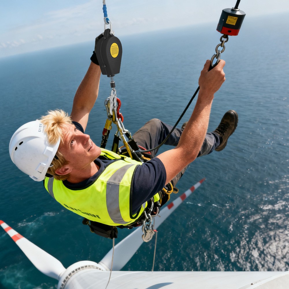 Self-Retractable Fall Arrester Fall Arrest Protector Fall Protection Gear 150kg