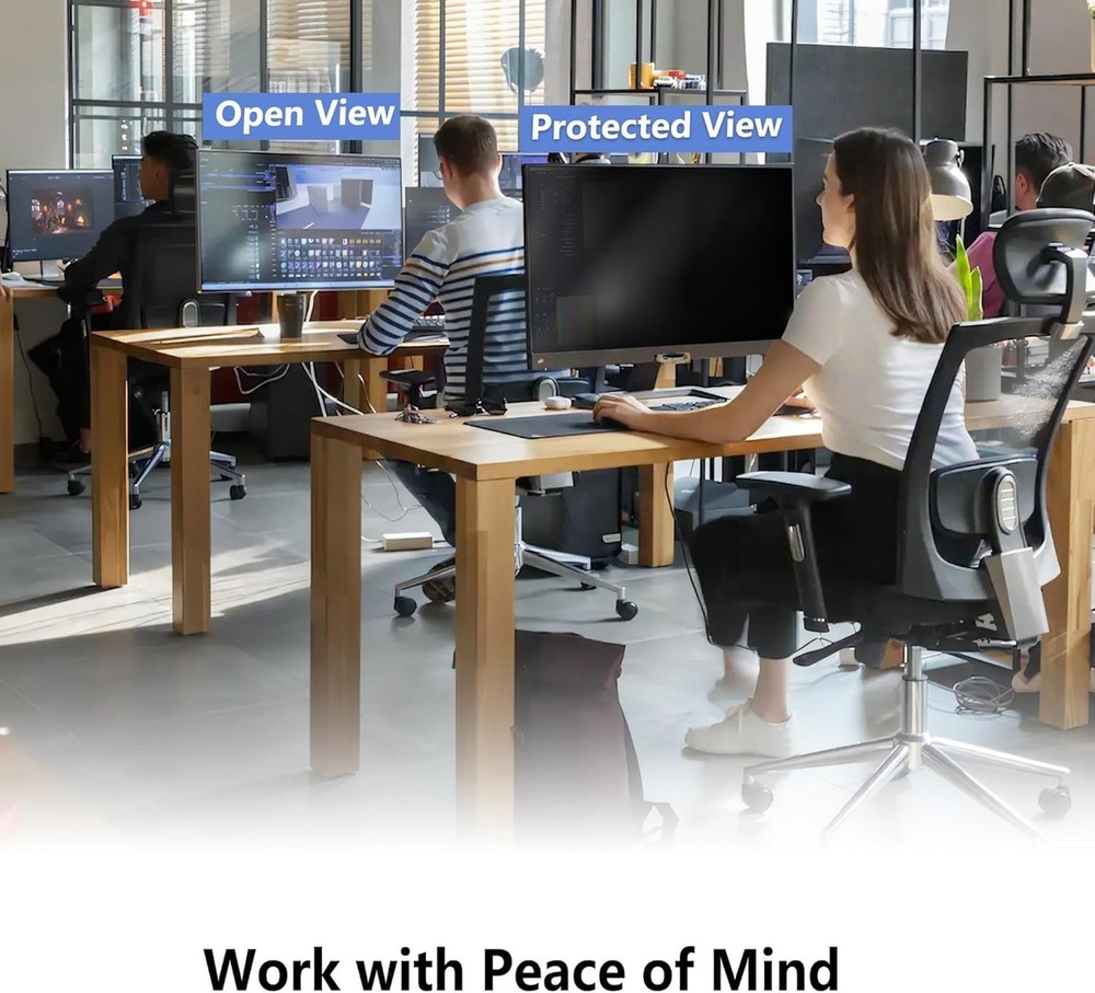 24 Inch Computer Privacy Screen Shield for 16:9 Widescreen Desktop ... Fast Ship