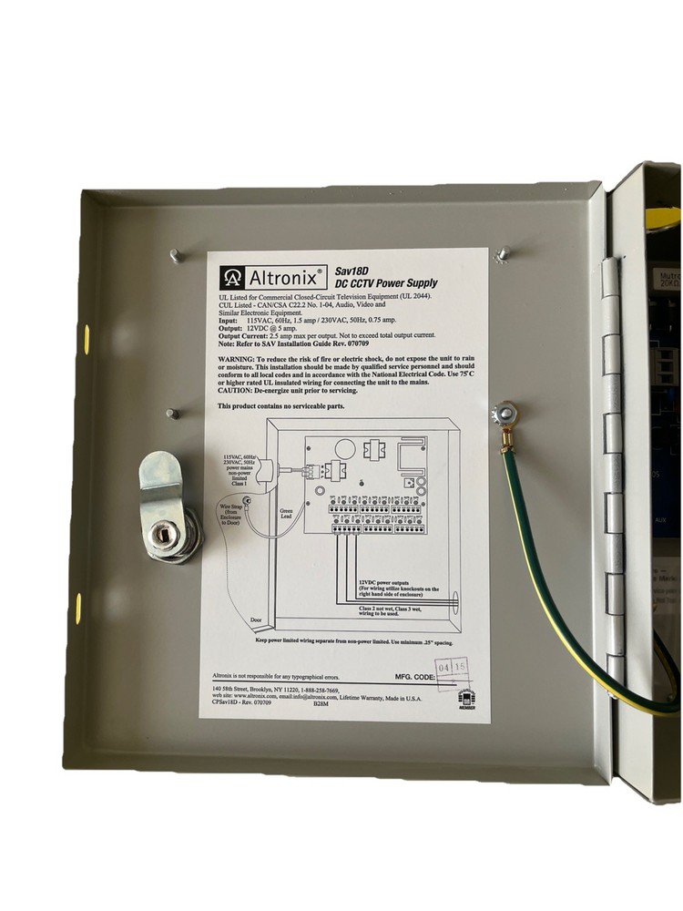 Altronix SAV18D CCTV Power Supply