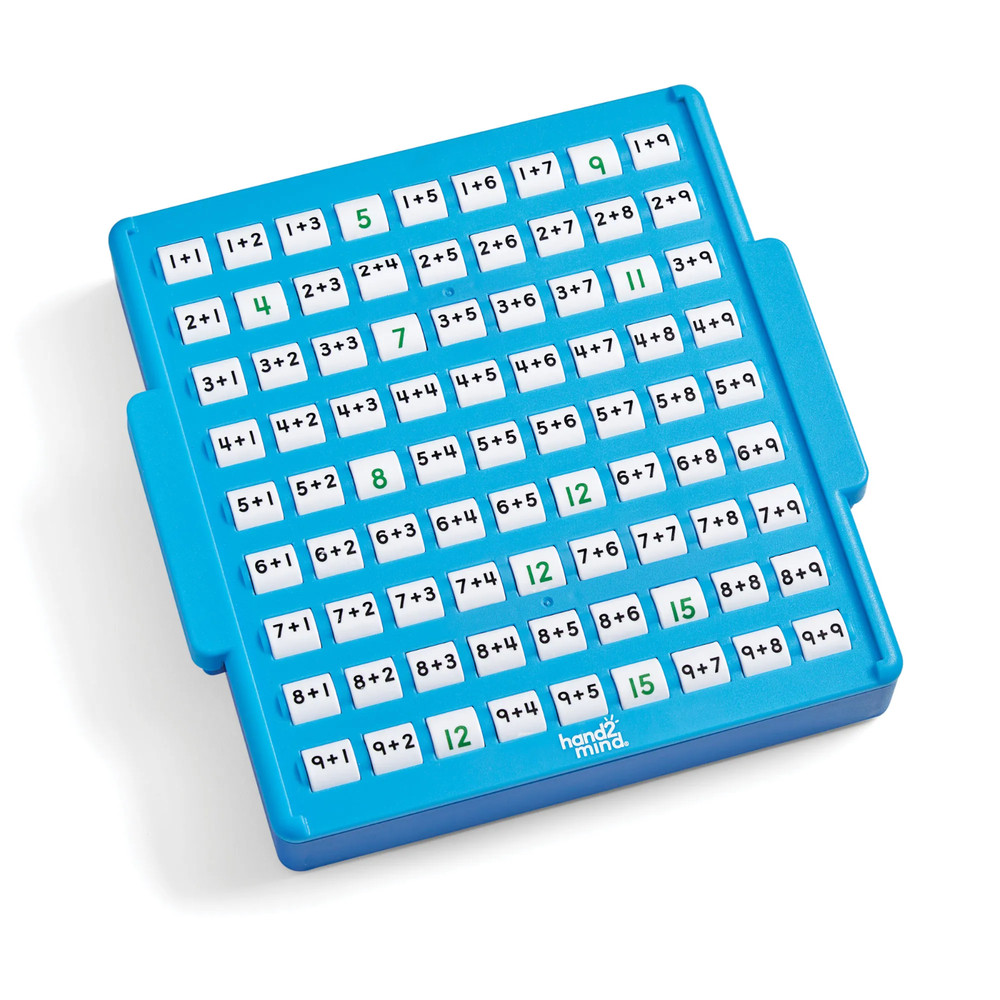 hand2mind Addition Practice Board Ages 3+ Self-Checking Math Toy 81 Equations