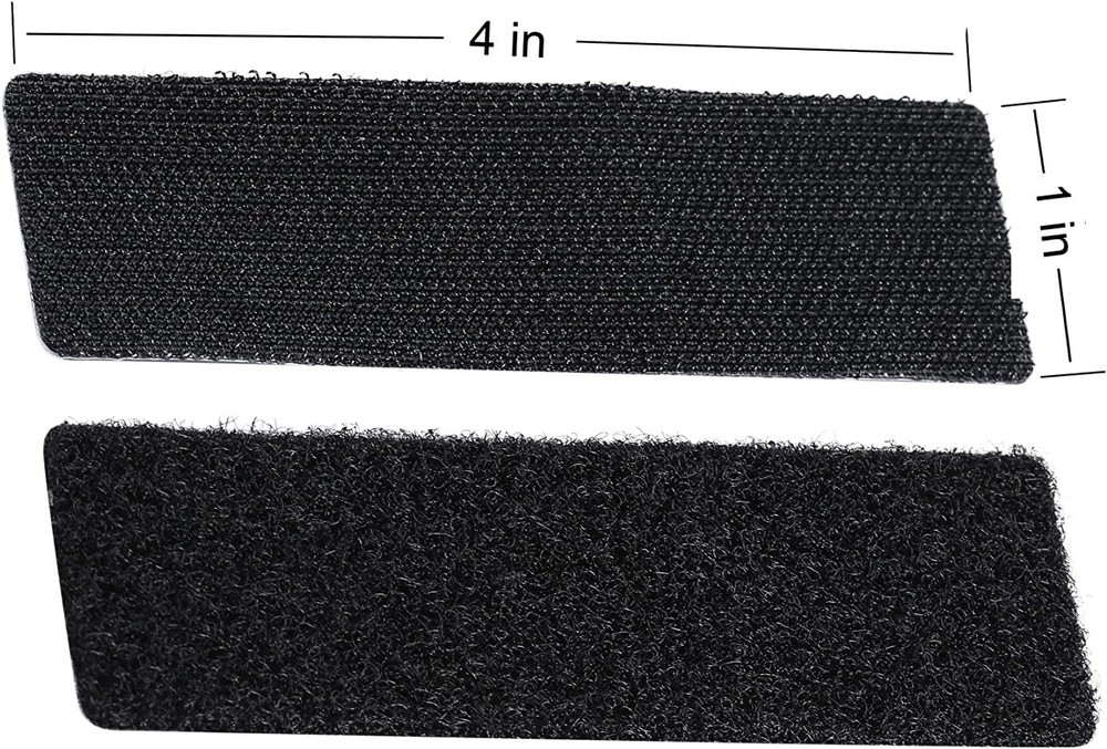 Customizable 1x4 Inch Adhesive Fastener Strips - 20 Sets for Maximum Versatility