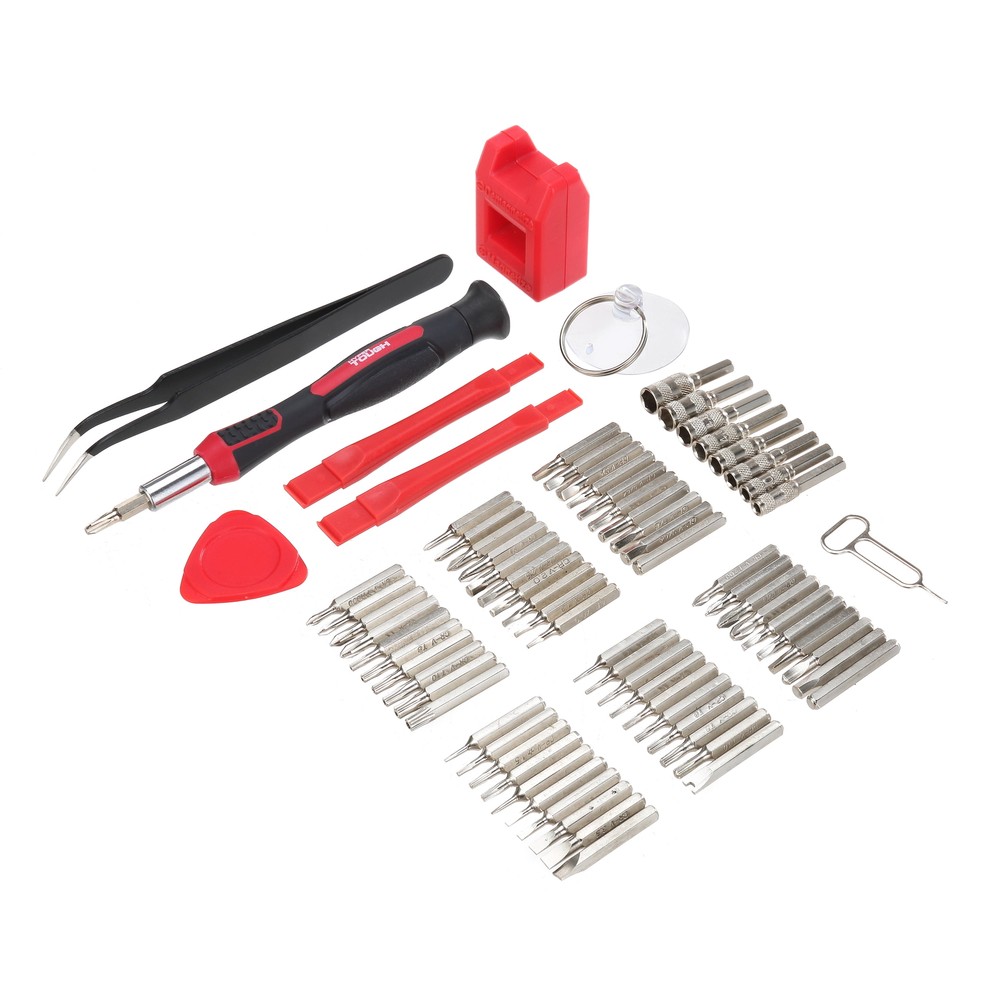 PRECISION TOOL SET 77 Piece with Magnetic Screwdriver Standard Size Bits