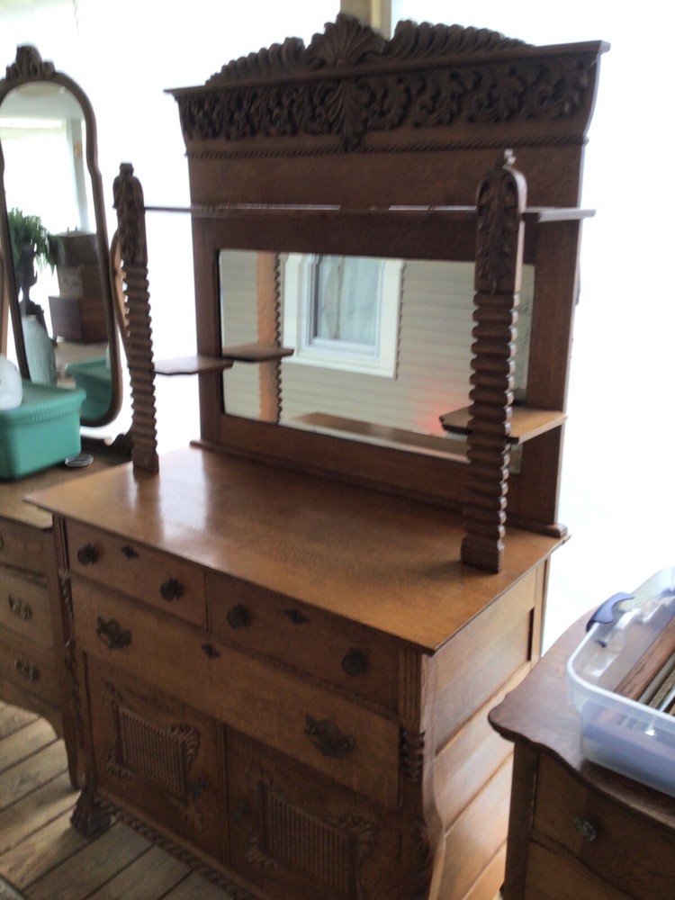 antique oak buffet sideboard