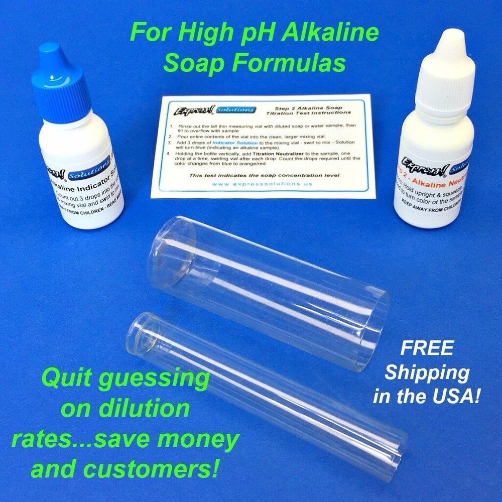 Express! Solutions Car Wash Soap Alkaline Titration Test Kit