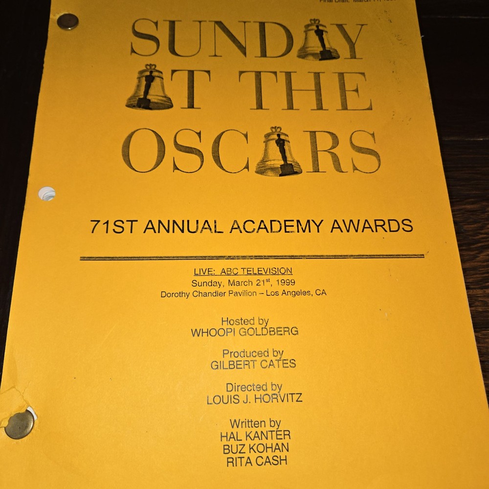 71ST ACADEMY AWARDS / 1999 TV Production Script
