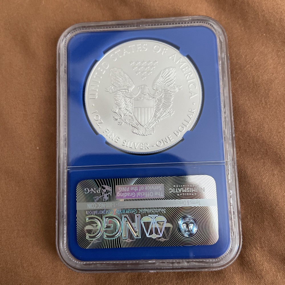 2016 American Silver Eagle Dollar First Day Issue (MS 70) 30 Th. Anniversary NGC