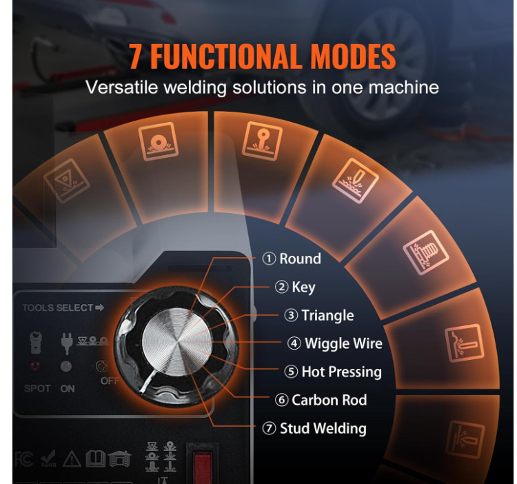 VEVOR Vehicle Panel Spot Puller Dent Spotter Spot Dent Puller