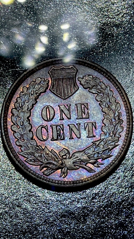 Uncirculated 1909 Indian Head Cent, Attractively Toned Nice Coin