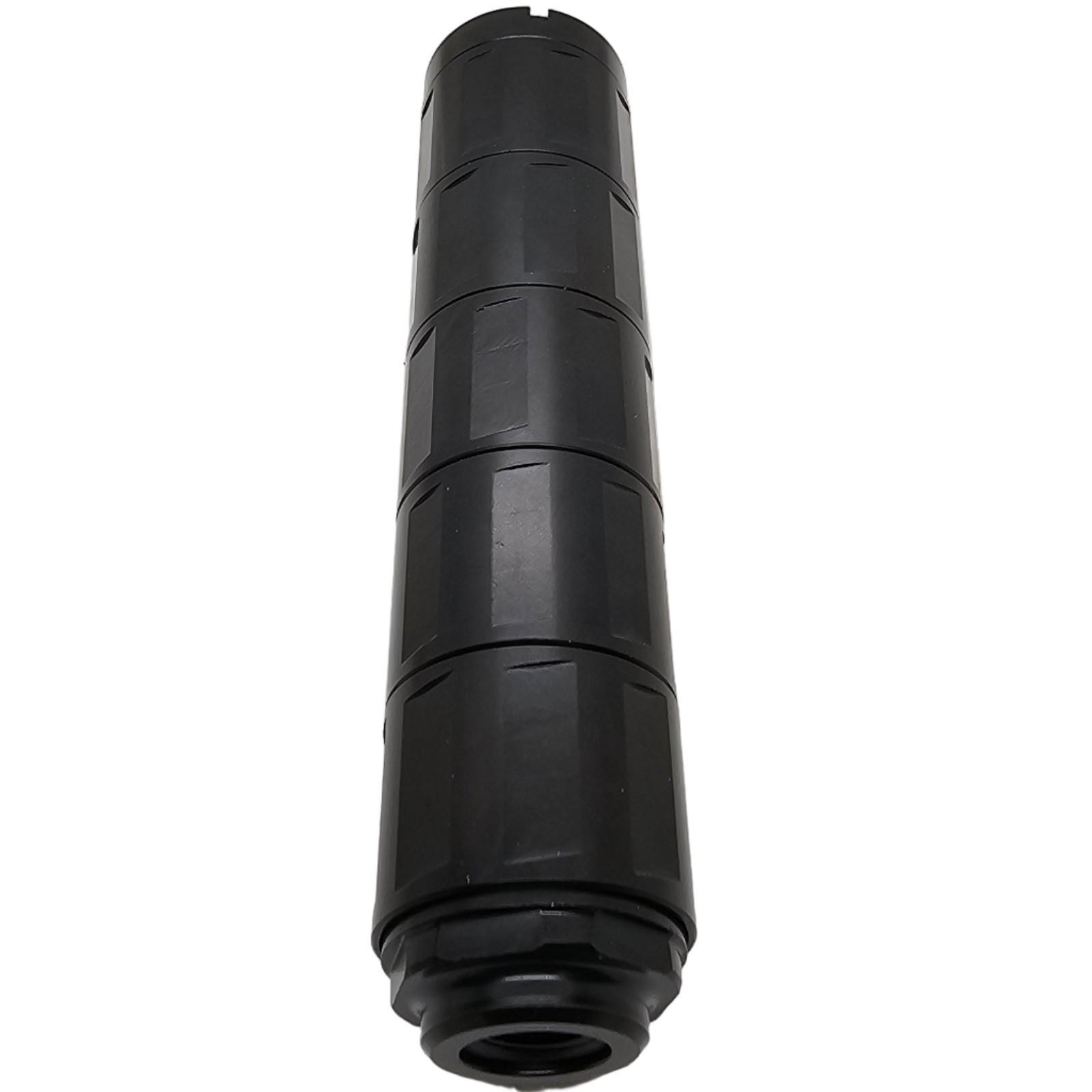 Linear CNC Threaded 1/2x28 Muzzle Brake, Compensator – Steel, Black – 6" Long