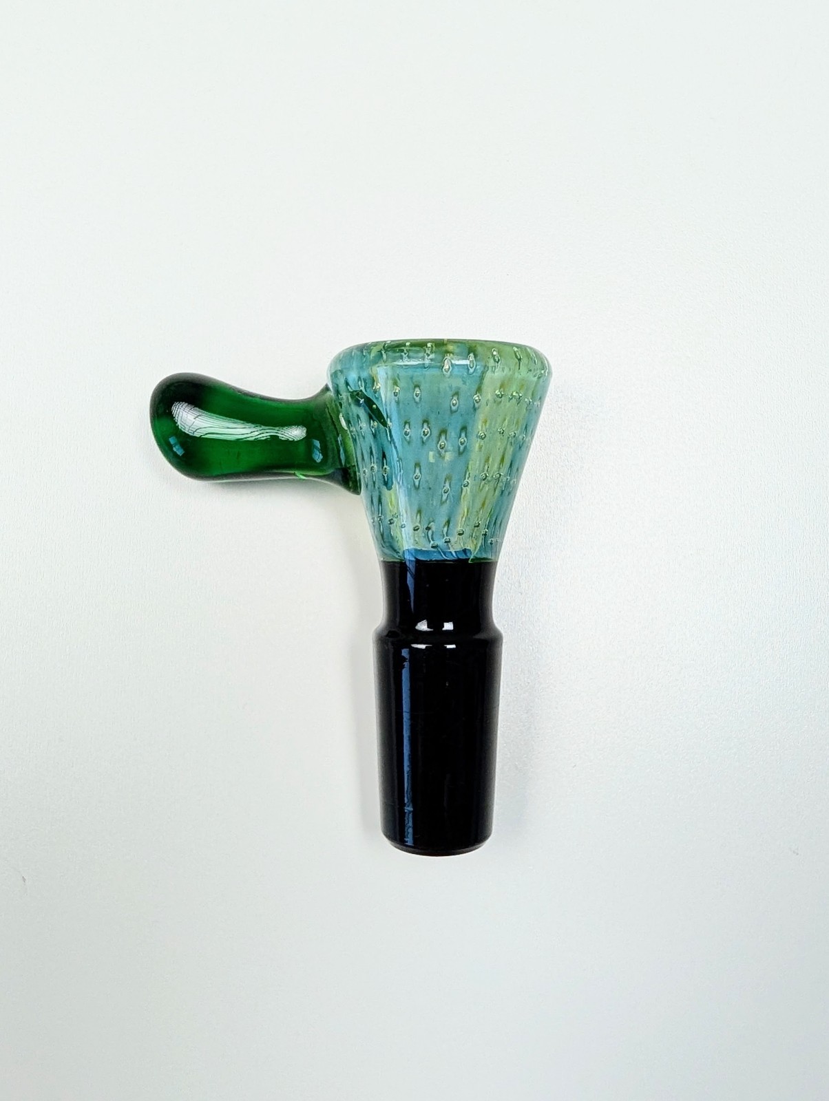 14mm Green Bubble Trap Premium Quality Glass Bowl Slide Bong Water Pipe Hookah