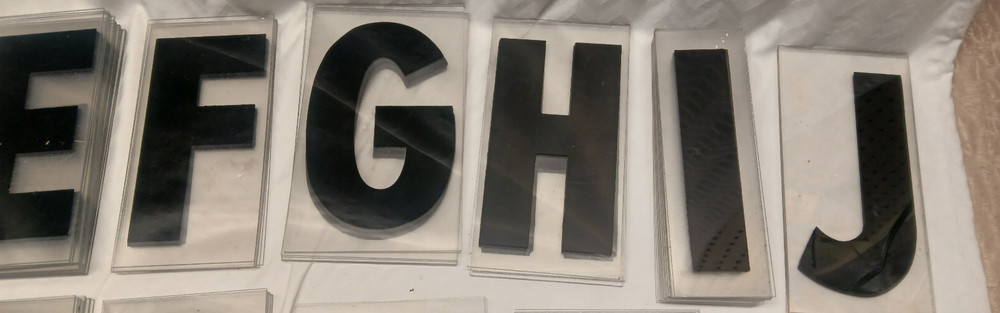 Clear Plastic Letters Package