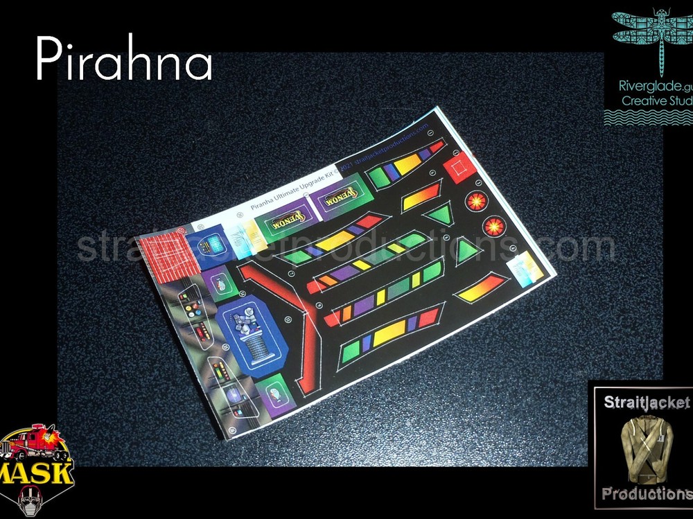 MASK M.A.S.K. VENOM Piranha Ultimate Upgrade Sticker Kit Decals Labels