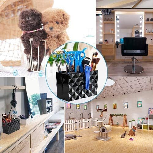 Professional Scissors Box Holder Case Desktop Combs Clips Storage Box for Barber