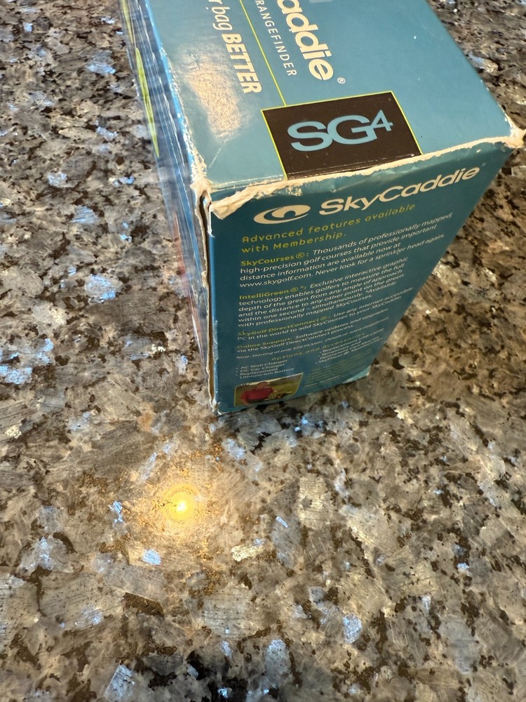 SkyCaddie SG4 Golf GPS Rangefinder – Version 2.0 Enhanced Software w/ Box