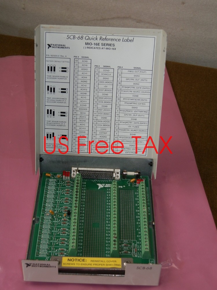 NATIONAL INSTRUMENTS SCB-68 1