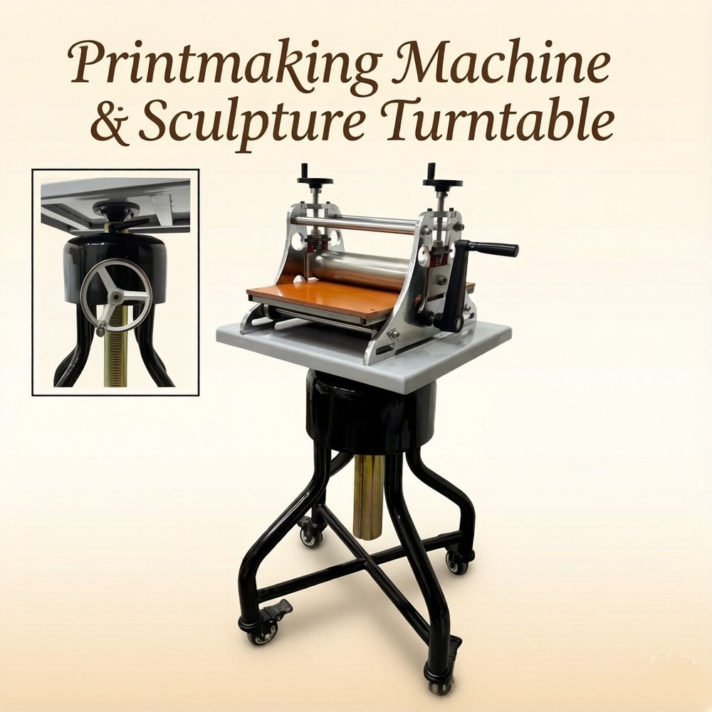 360°Rotating Sculpture Turntable Printmaking Machine Heavy-Duty Pottery Modeling