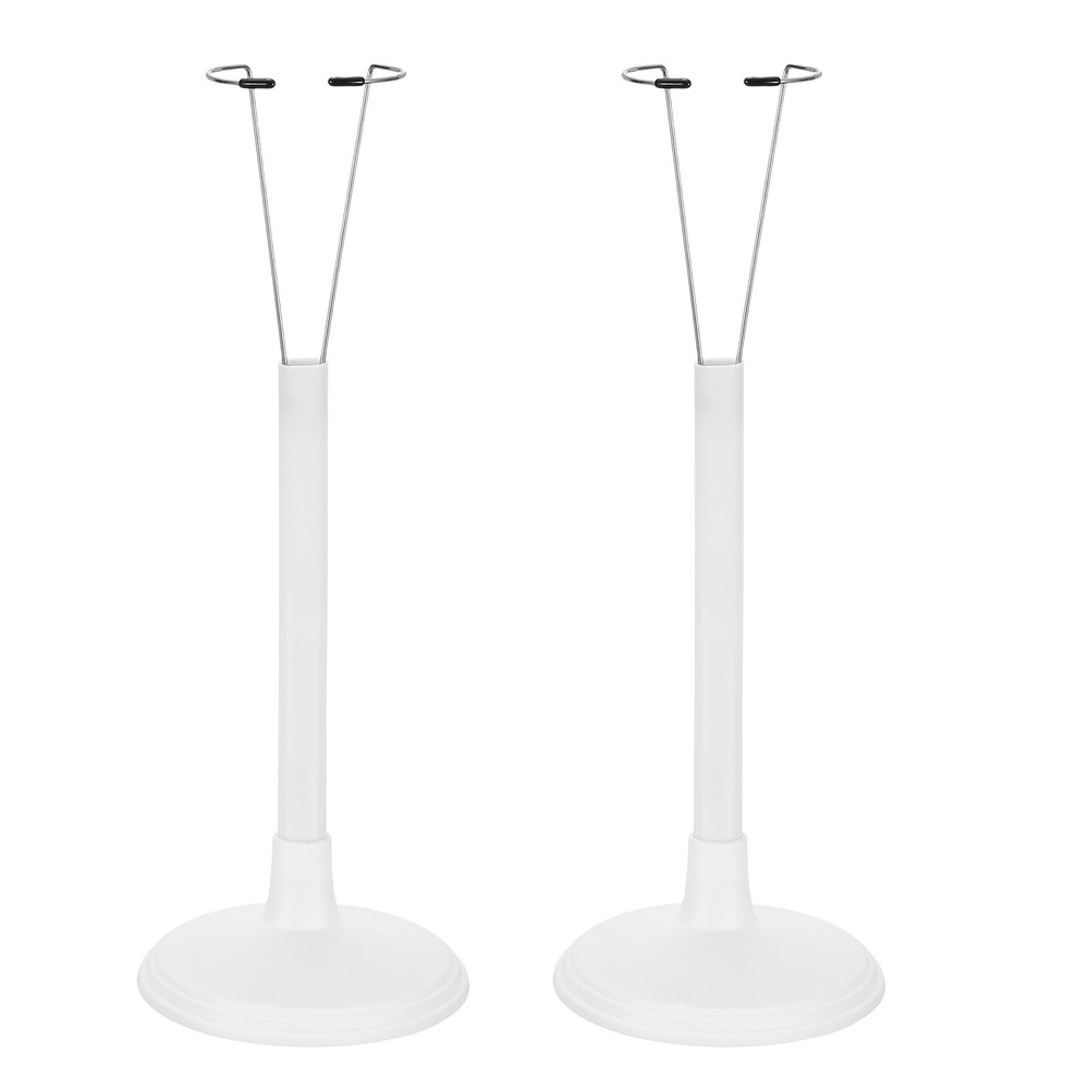 Fits Doll Adjustable Doll Stand Waist 1.2" - 2"(White, 2pcs)