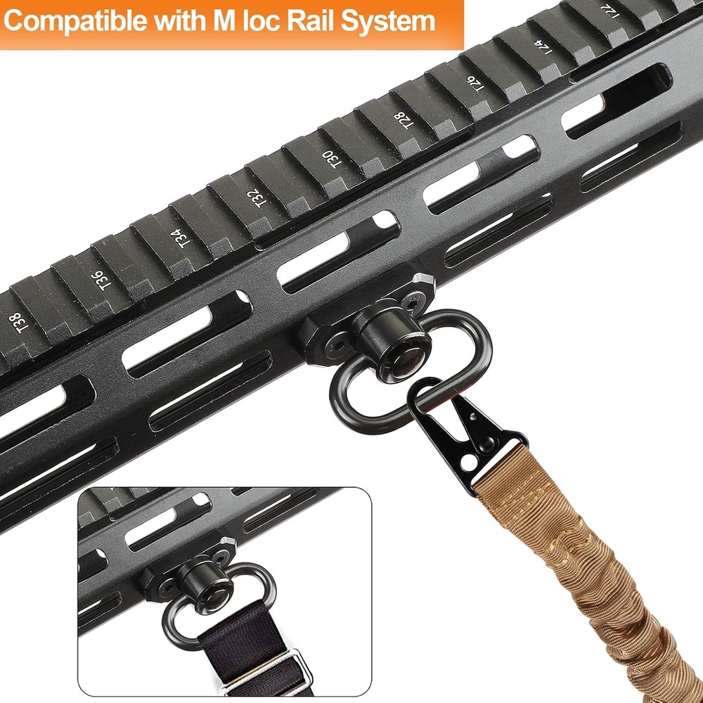 Tactical Adjustable Quick Release 2 Point Rifle Gun Sling Strap +Shoulder Padded