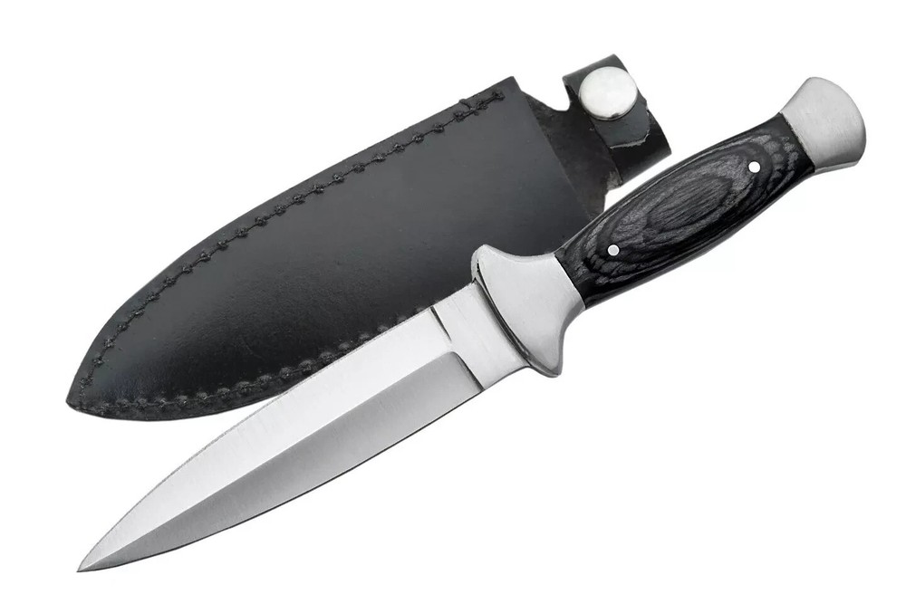 Boot Dagger with Grayish-Blue Wood Inserts Multi-Colored wf-1109