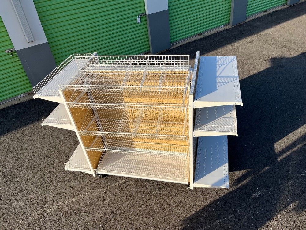 Store Shelving Unit/ Display 4 casters with locks rotates 360 degrees