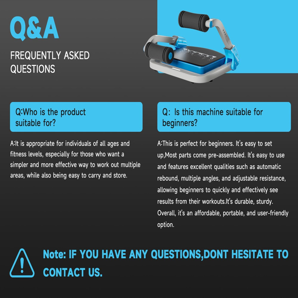 Adjustable Ab Trainer Machine with 350 lbs Capacity for Home Workouts