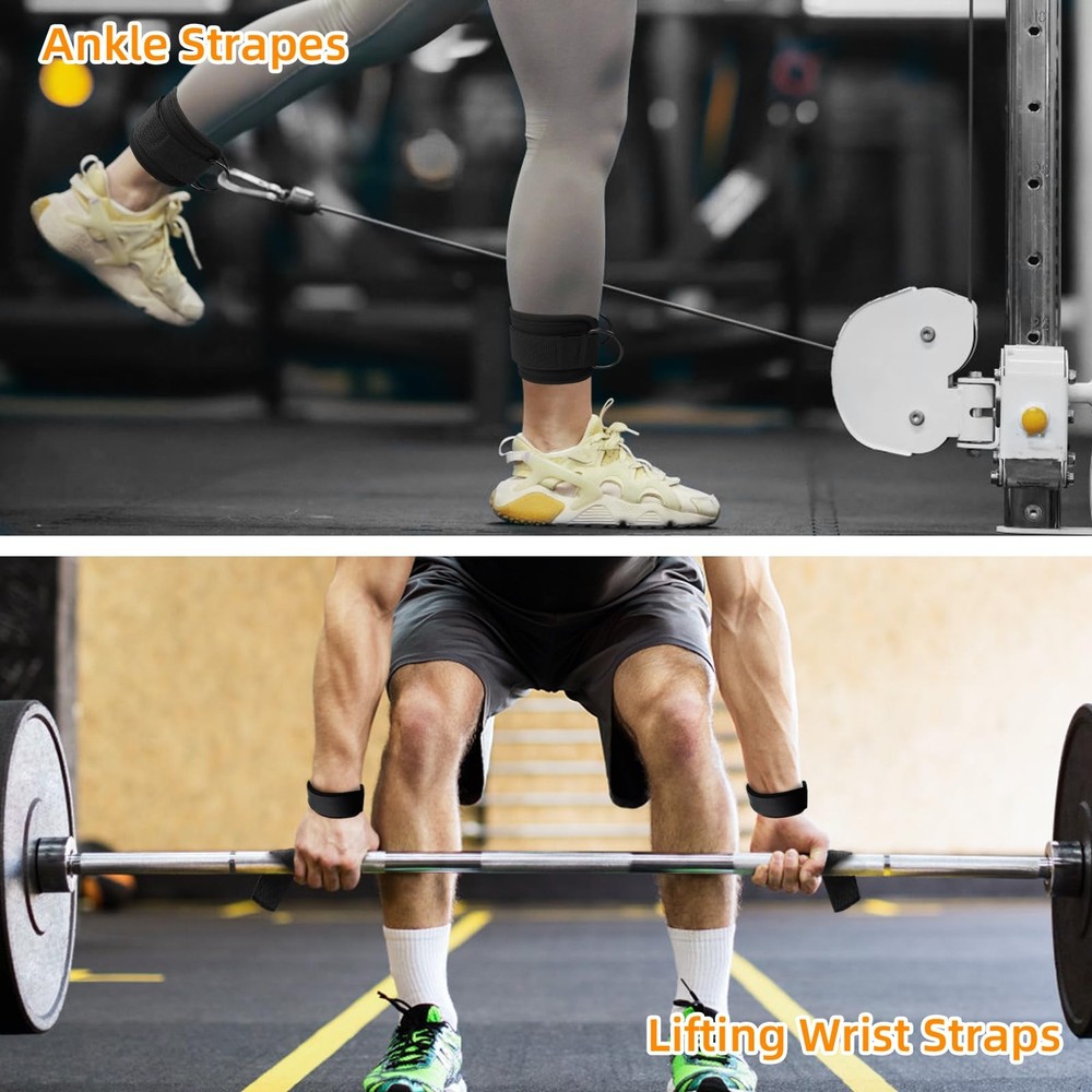 Cable Machine Attachment Set for Gym,LAT Pulldown Attachment,Home Gym Accesso...