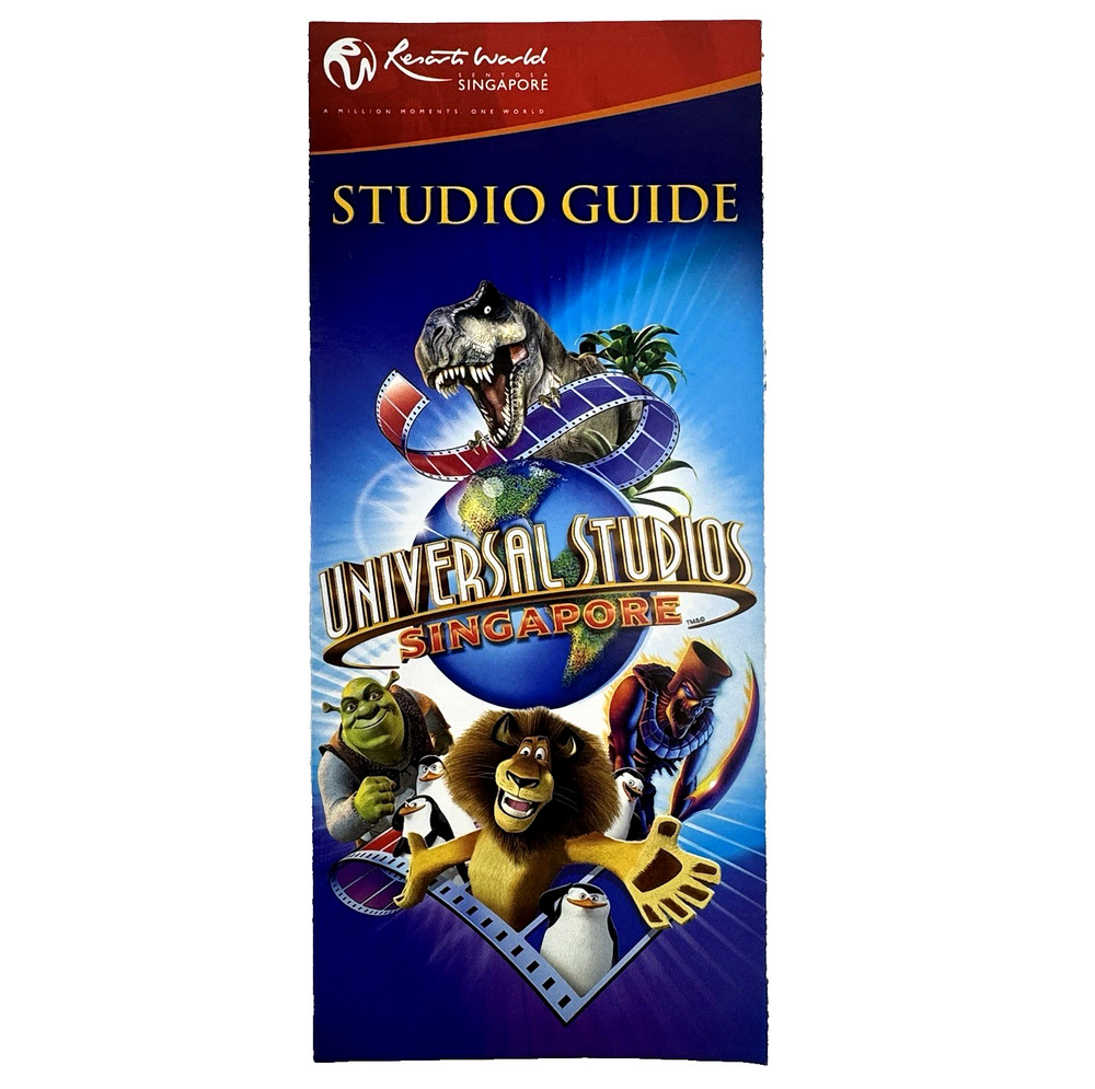 Universal Studios Singapore - Jan 2011 STUDIO GUIDE MAP - Soft Opening