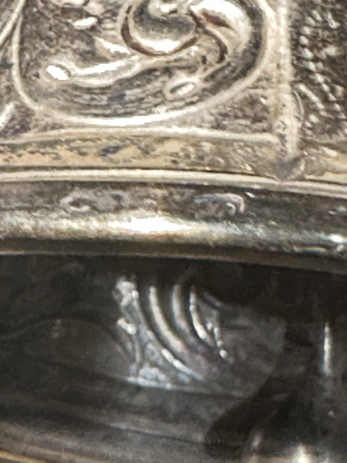 Rare Antique Solid Silver Hanau Baroque Jungfrau Bell ~ 3.53 oz. / 100 Grams