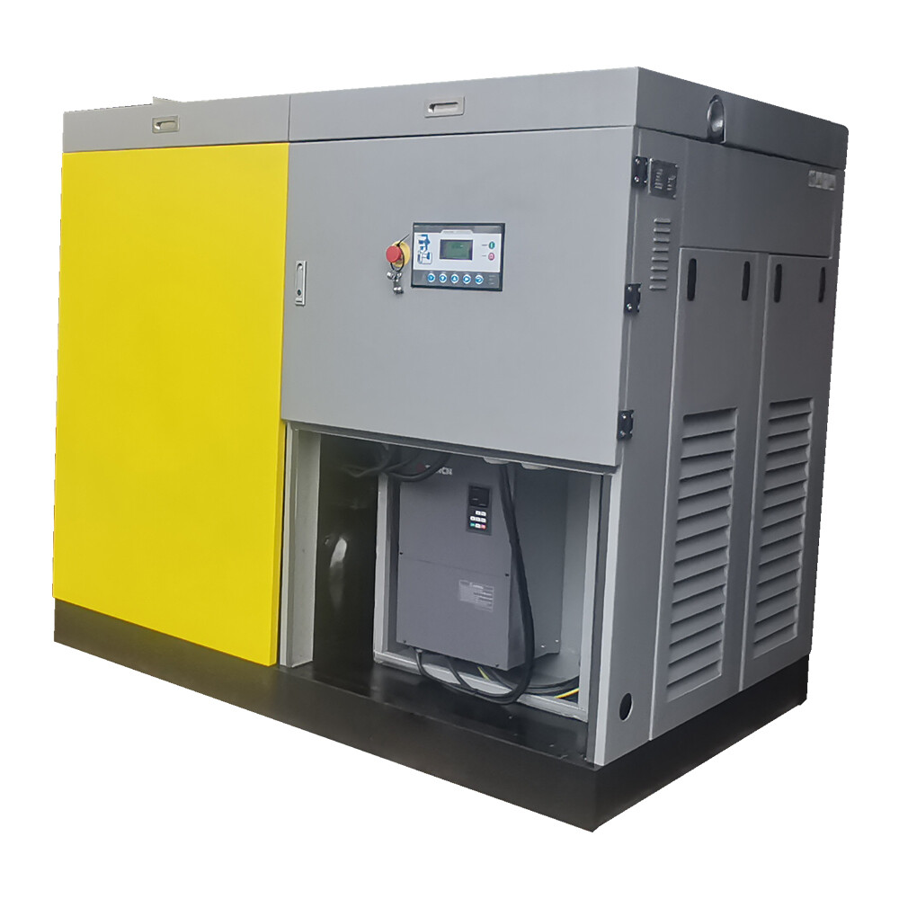 460V 3 Phase 100HP Variable Frequency Drive Rotary Screw Air Compressor 425cfm