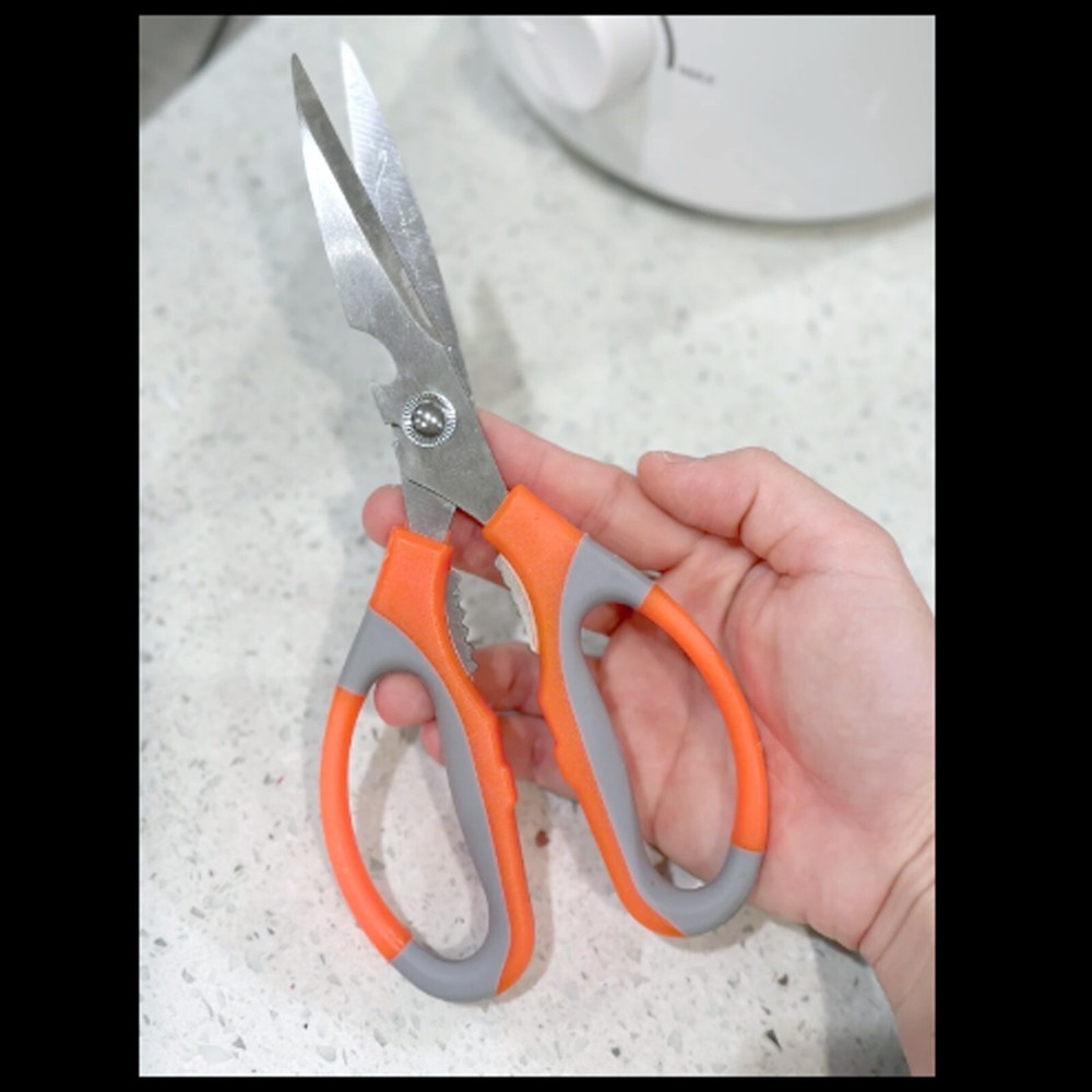 1pc Multifunctional Scissors, Ultra Sharp Stainless Steel Kitchen Scissors