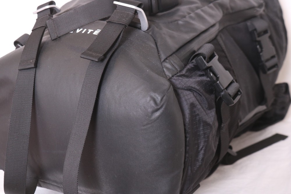 Brevite Black Padded Pull Strap Shoulder Straps Camping Hiking Backpack Bag