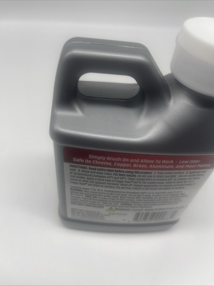 Crc Evapo-rust Gel Rust Remover, 8 Fl Oz, Rust Remover for Vertical Surfaces, El