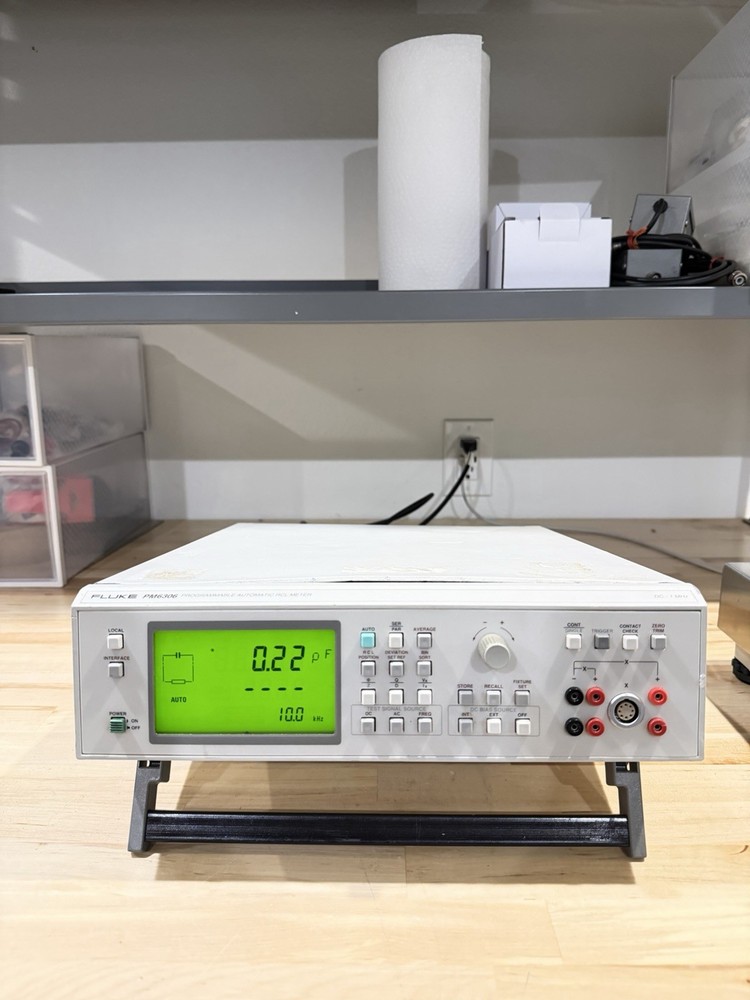 FLUKE PM6306 LCR PROGRAMMABLE AUTOMATIC RCL METER DC - 1MHZ (TESTED) SHIPS FAST