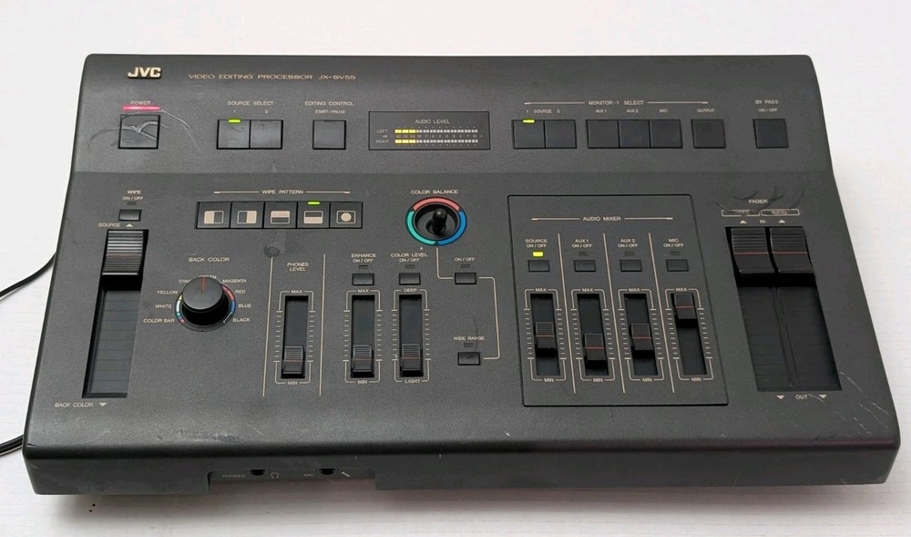 JVC JX-SV55 video editing Processor RCA Connectivity