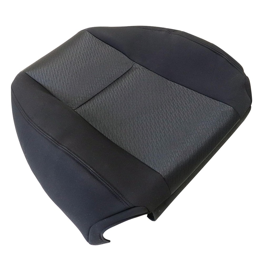 Front Driver Side Bottom & Top Lean Back Replacement Cloth Seat Covers Black