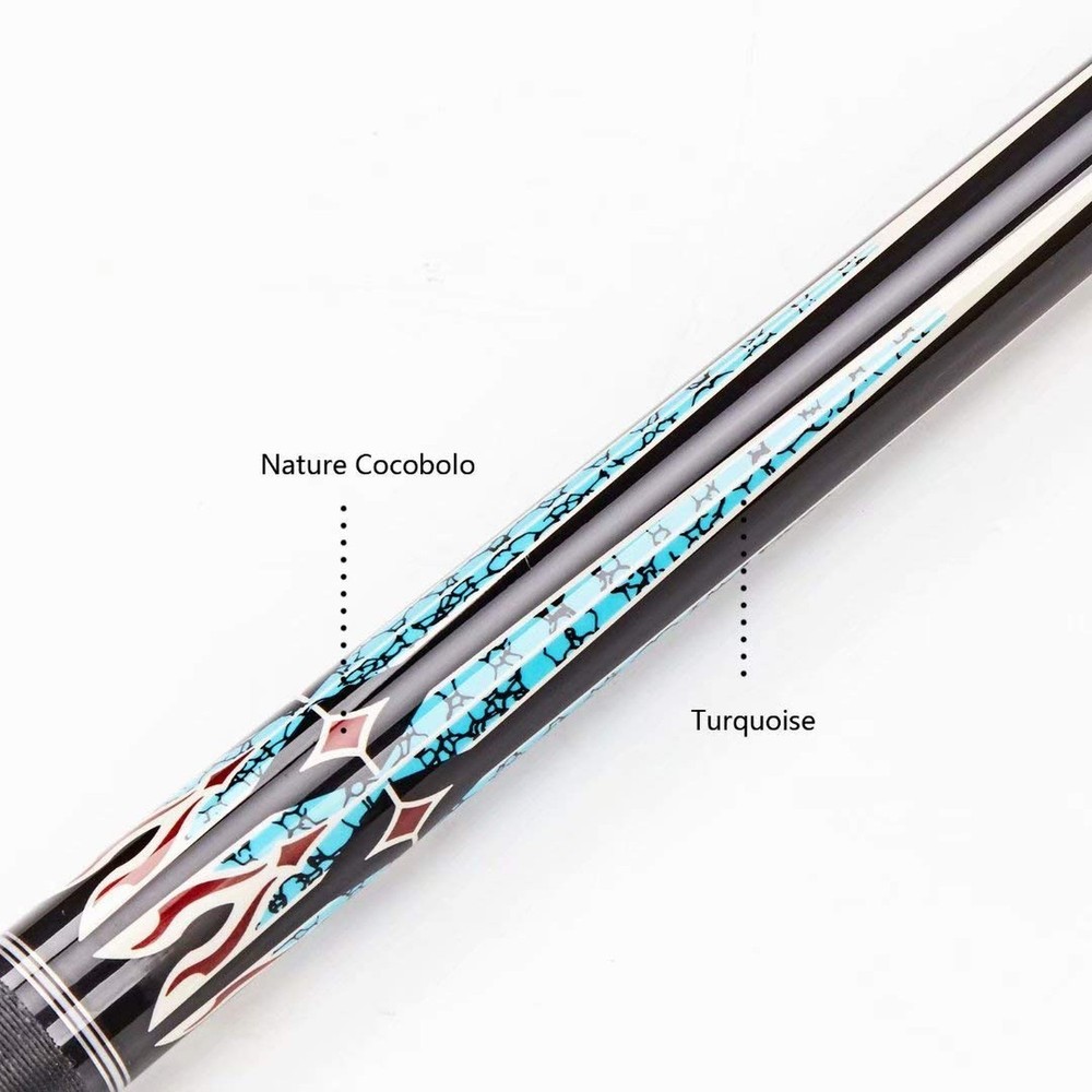 Collapsar CH Pool Cue with Soft Cues Case Sets,58" 2-Piece Custom Professiona...