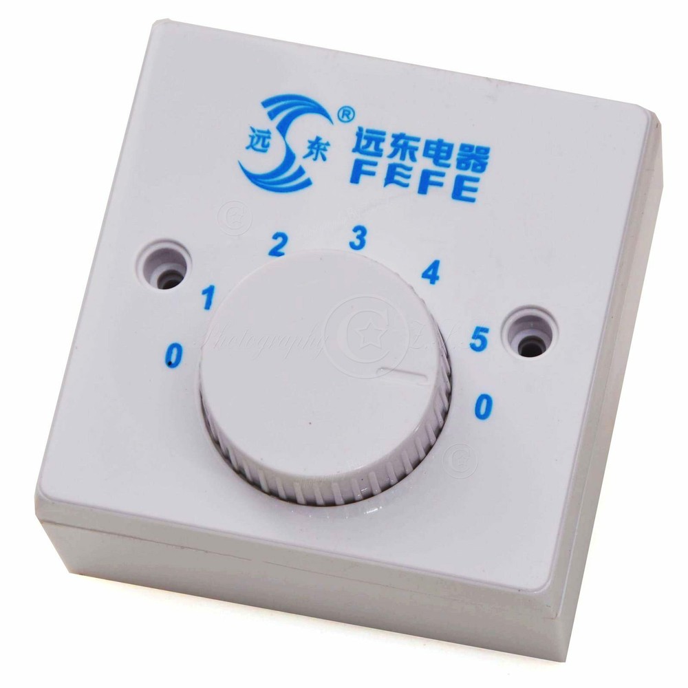 Adjust 5 Gears Capacitive Vintage Ceiling Fan Wall Mount Speed Controller Switch