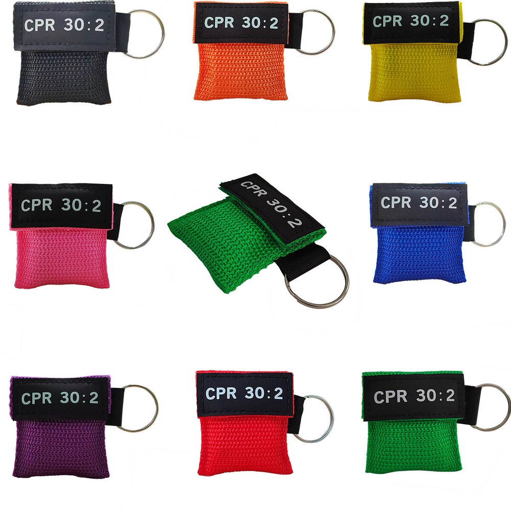 5pcs CPR Mask with Keychain Face Shield AED Keyring CPR face sheild