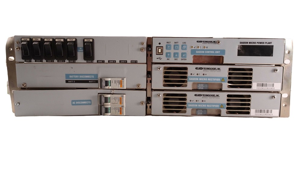 C&D Technologies SMIX24 Amp DC Power System w/6 Sageon Micro Modules
