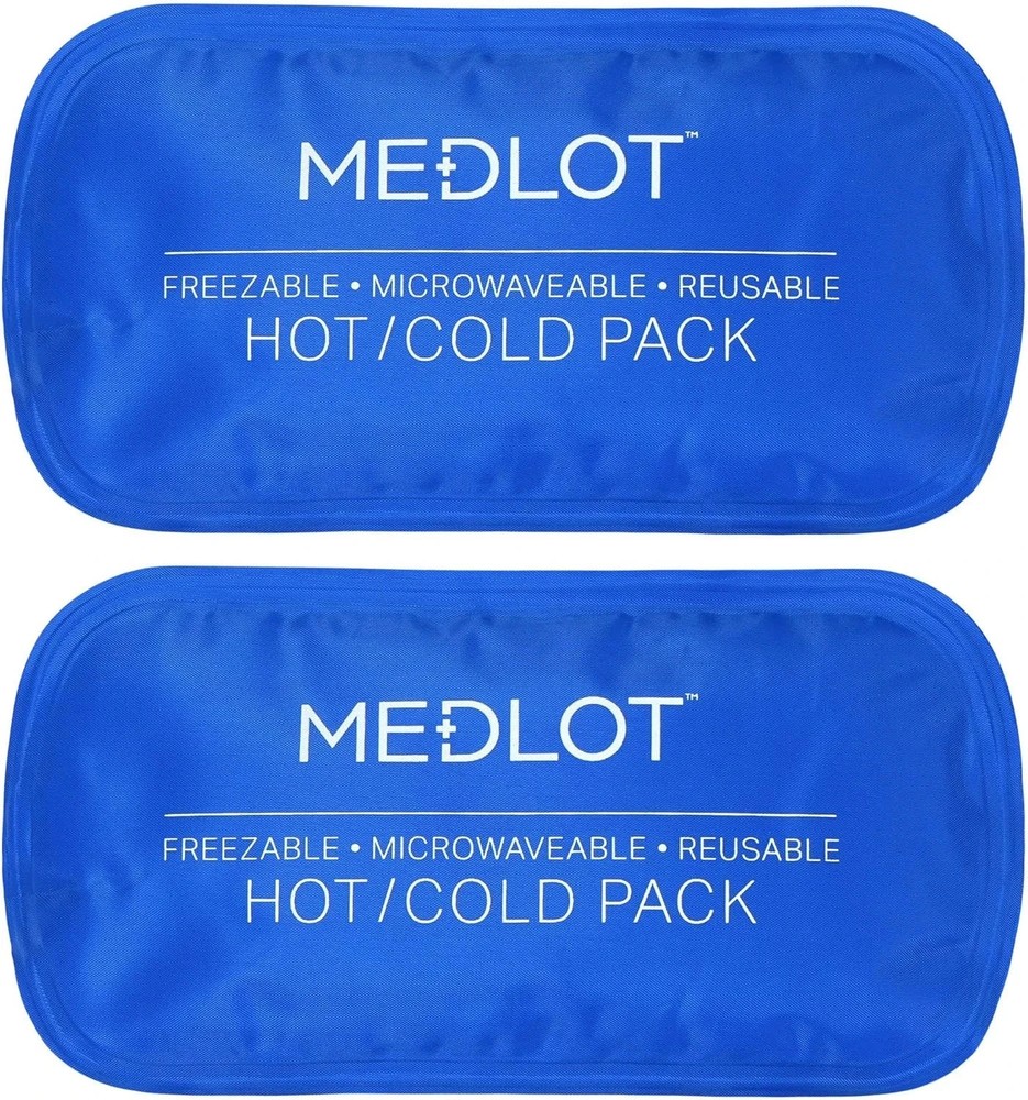 Medlot , 2pc Reusable Hot Cold Pack  10" x 5"