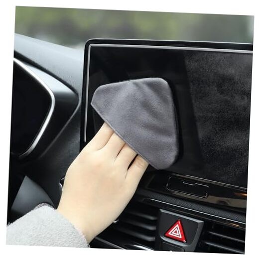 Car Screen Cleaner Cloth,Rapid Dust Removal Microfiber Cleaning Square Shape