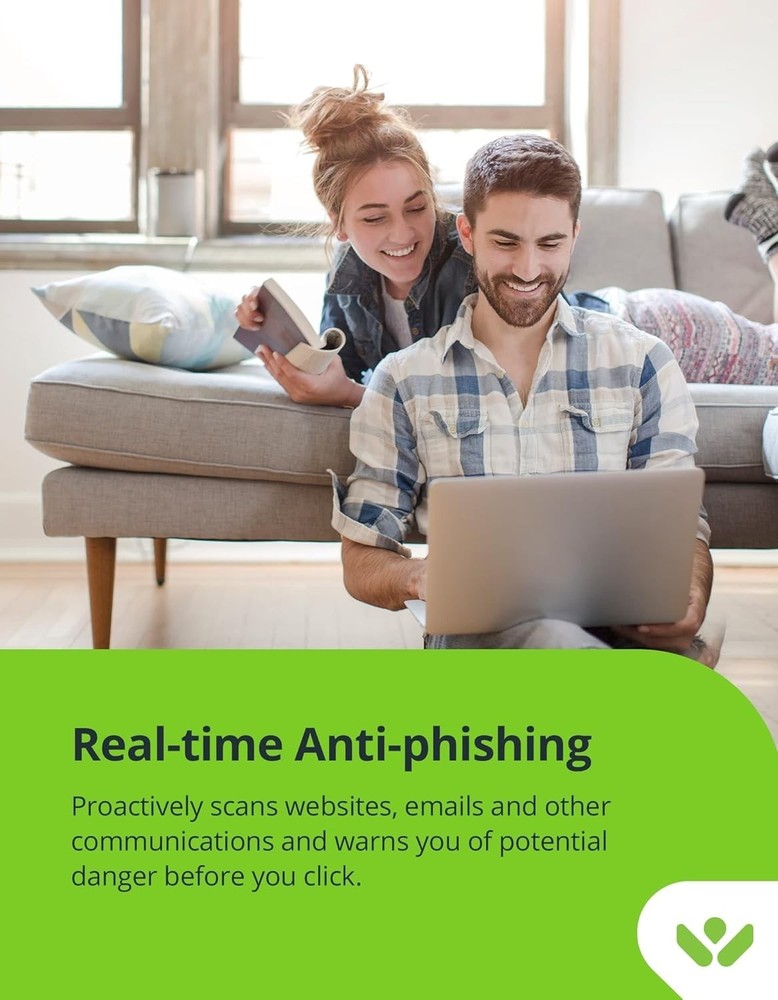 Antivirus Software 2025 | 3 Device | 1 PC/Mac with Keycard